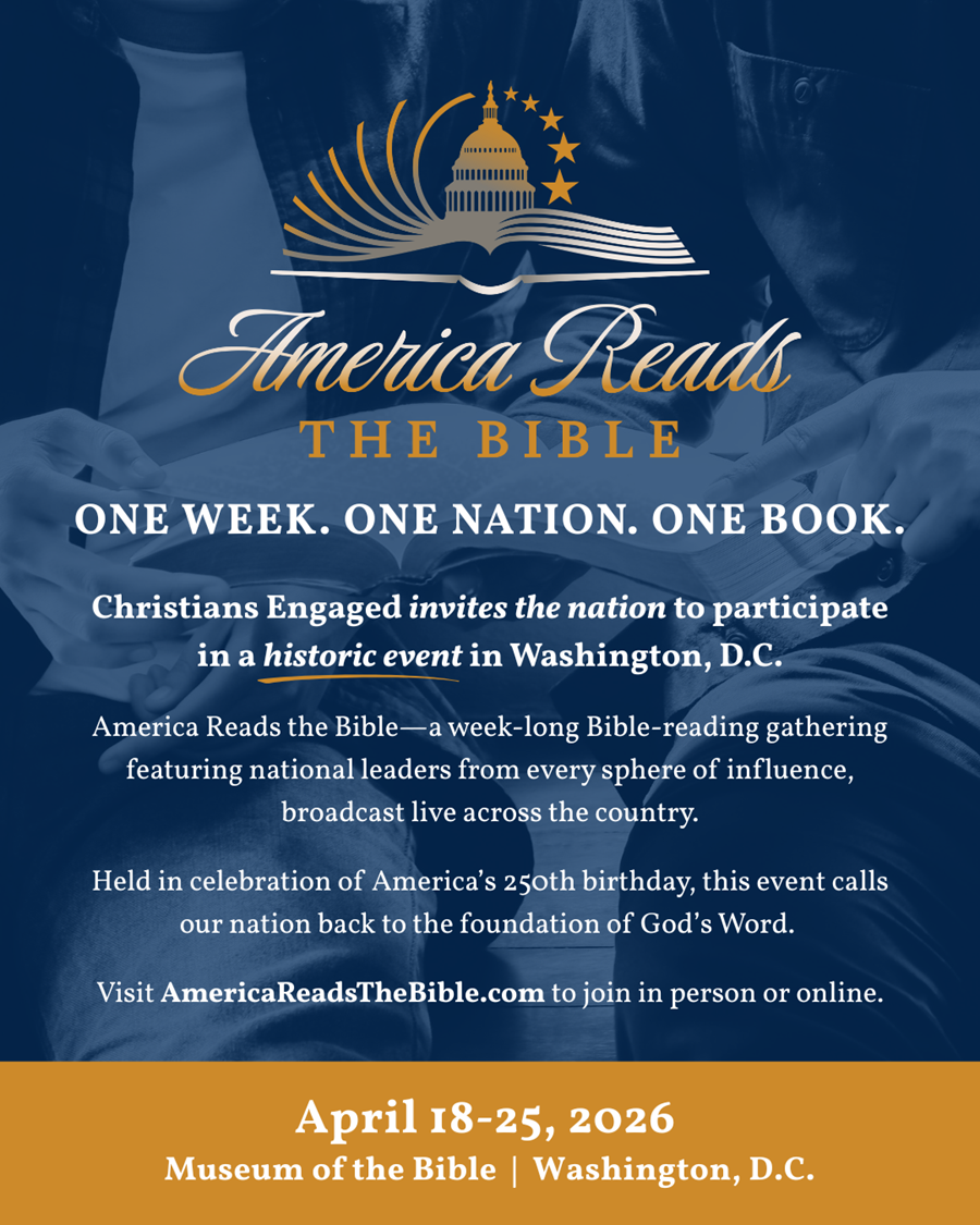 America Reads the Bible info flyer from April 18 to 25, 2026
