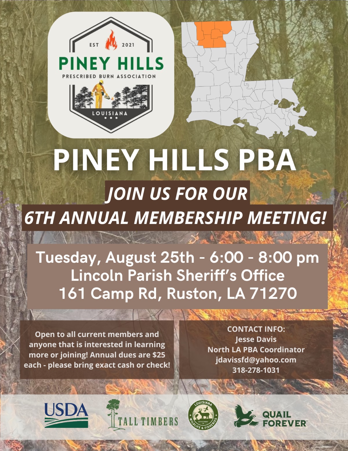 Piney Hills Prescribed Burn Association Membership Meeting
